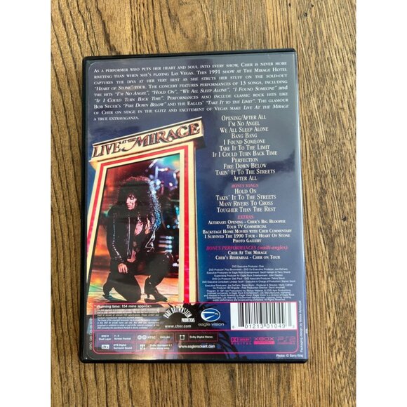 Cher Live At The Mirage DVD 1991 Music Concert Video Performance Pre-Owned - Picture 4 of 4